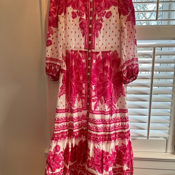 FARM Rio's Tropical Woodcut dress Size M - Picture 6 of 6